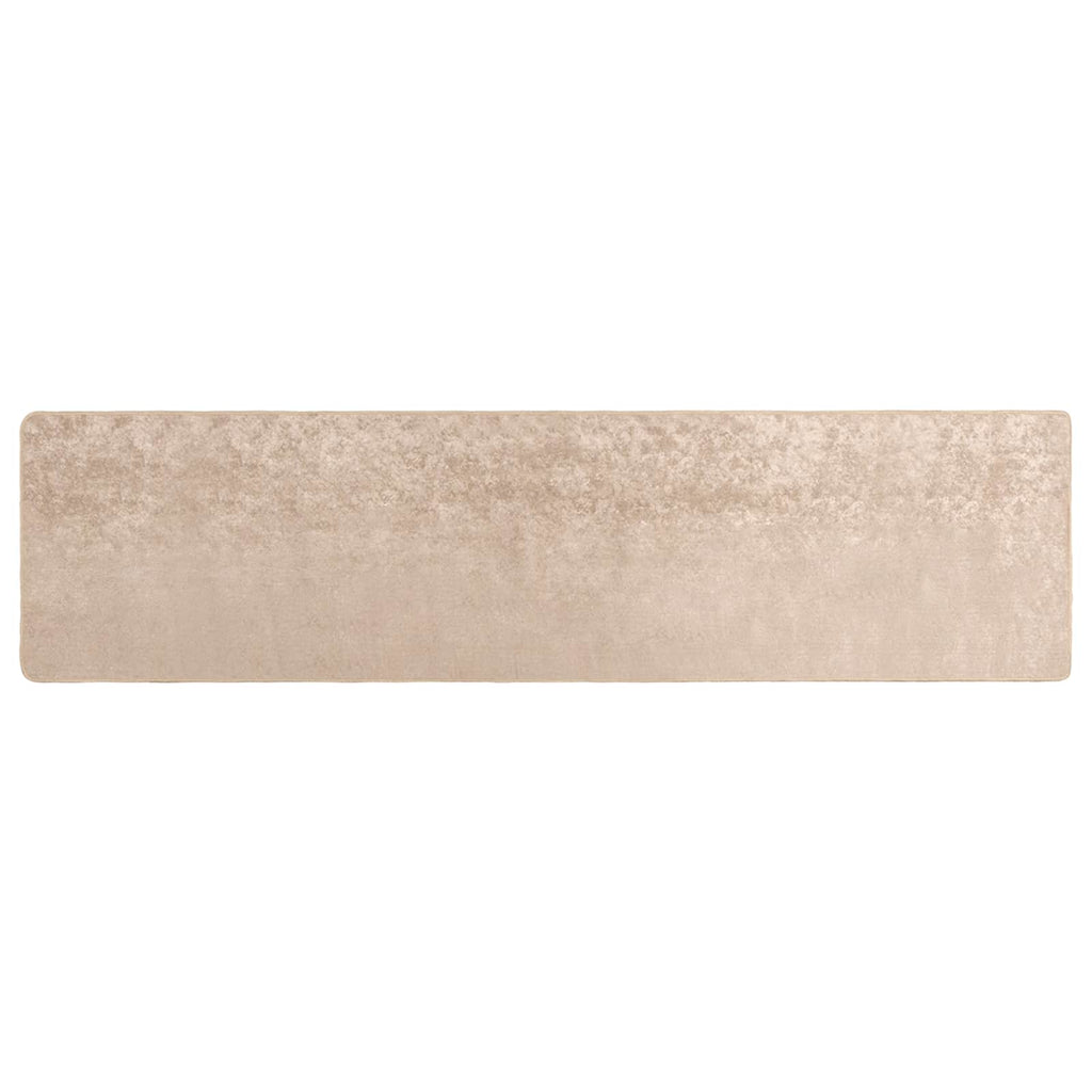 Teppichläufer MARSA Beige 80 x 400 cm Polyester und PVC