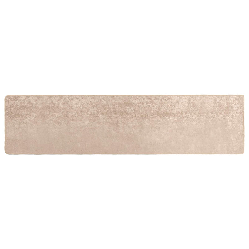 Teppichläufer MARSA Beige 80 x 450 cm Polyester und PVC