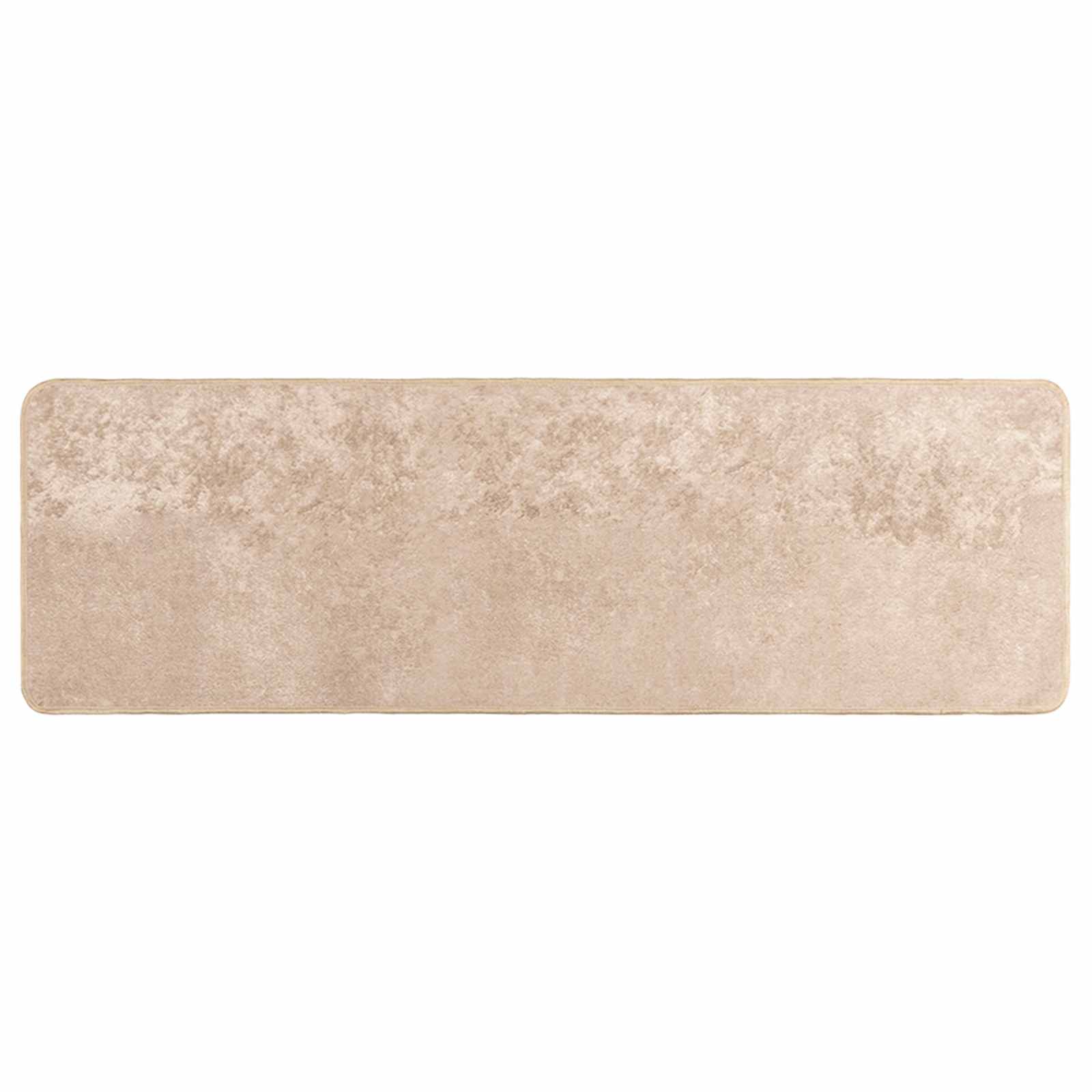 Teppichläufer MARSA Beige 100 x 300 cm Polyester und PVC