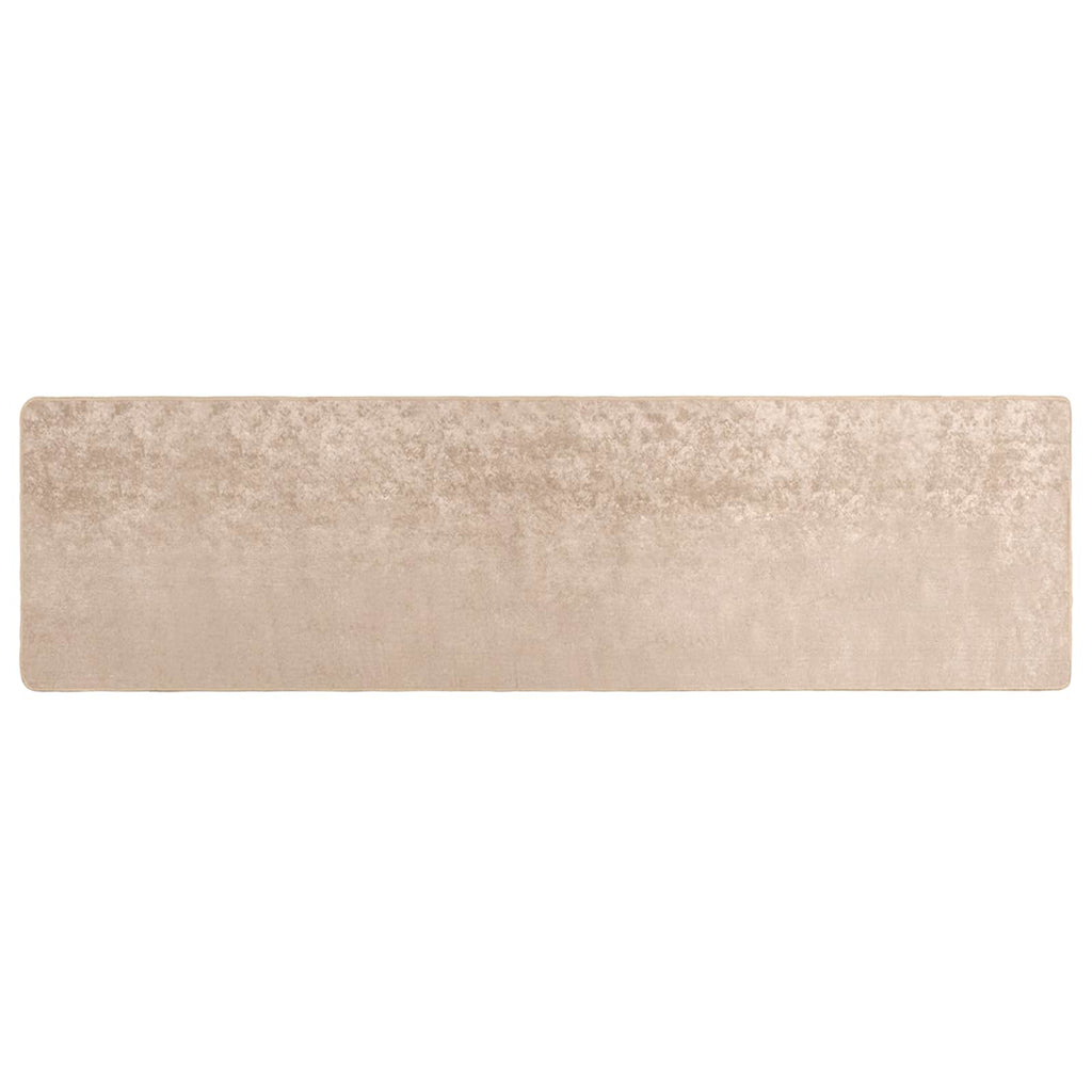 Teppichläufer MARSA Beige 100 x 400 cm Polyester und PVC