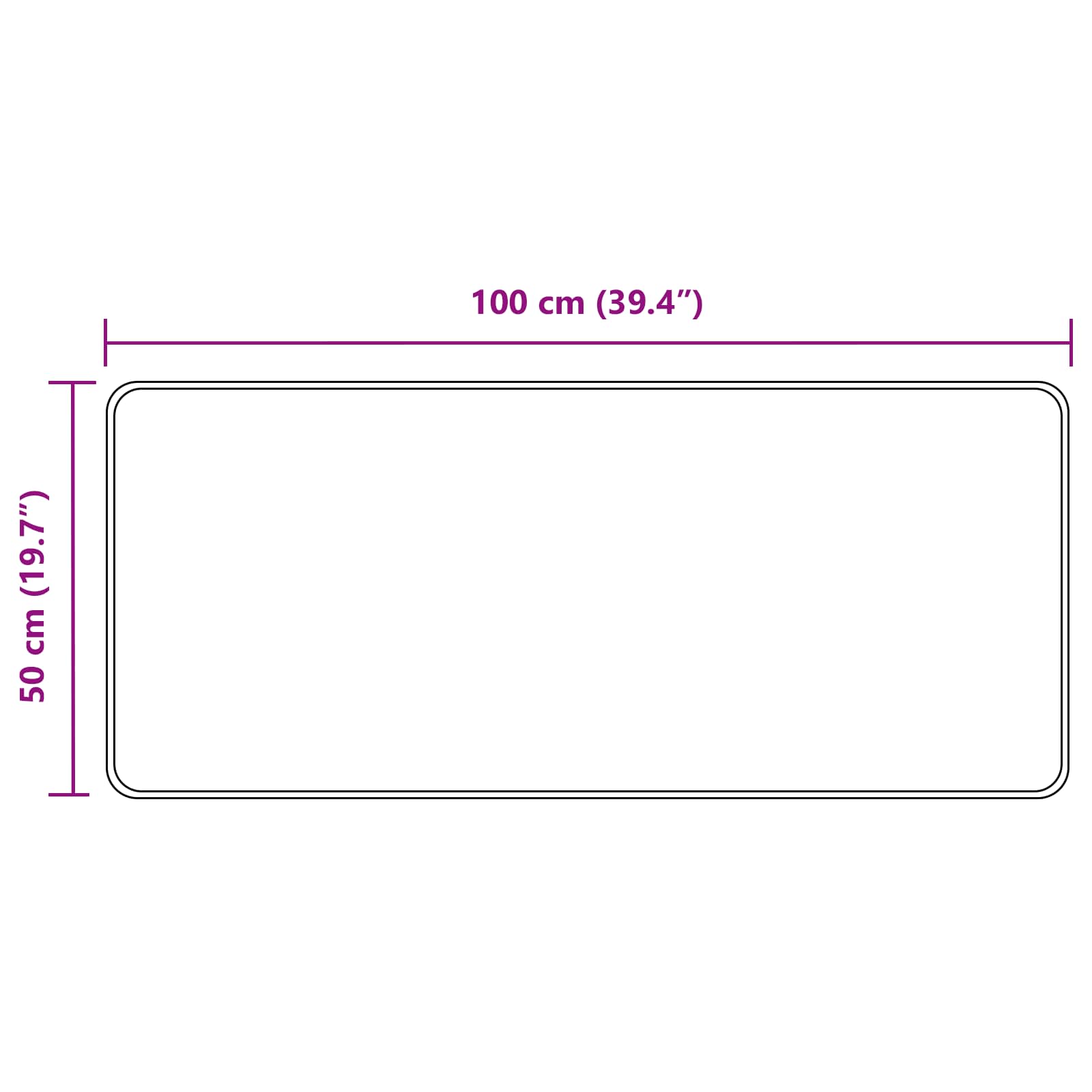 Teppichläufer MARSA Sand 50 x 100 cm Polyester und PVC