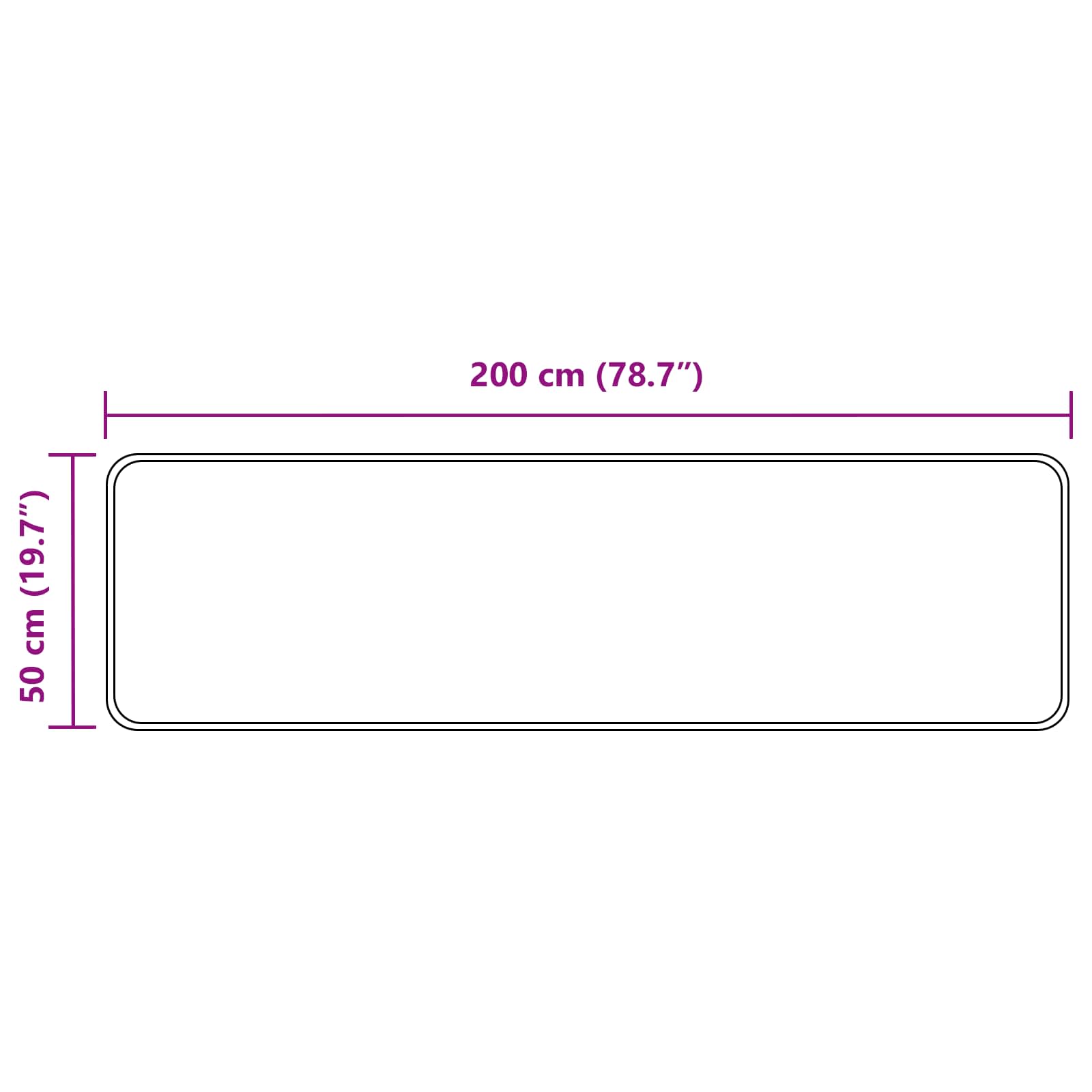 Teppichläufer MARSA Sand 50 x 200 cm Polyester und PVC