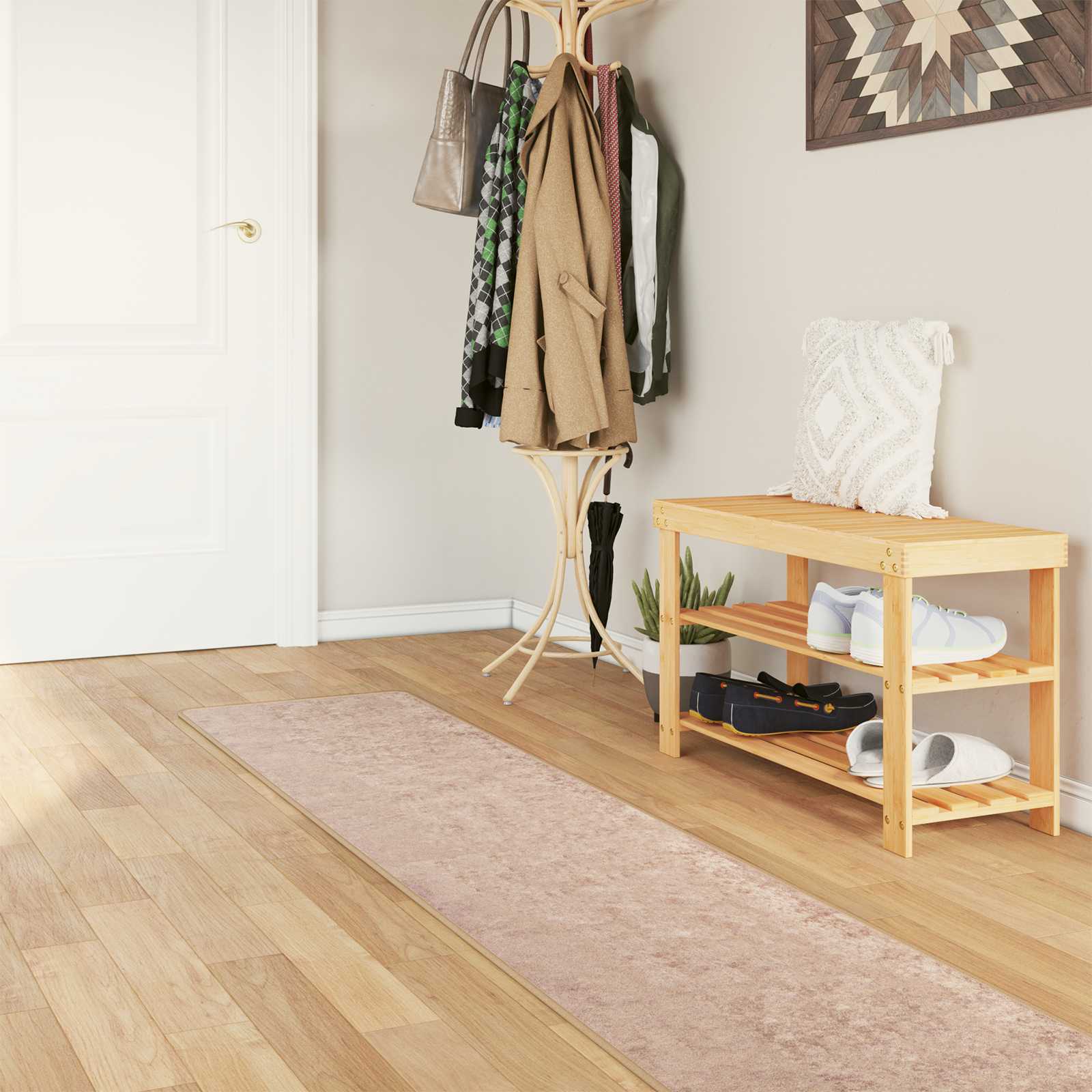 Teppichläufer MARSA Sand 50 x 450 cm Polyester und PVC
