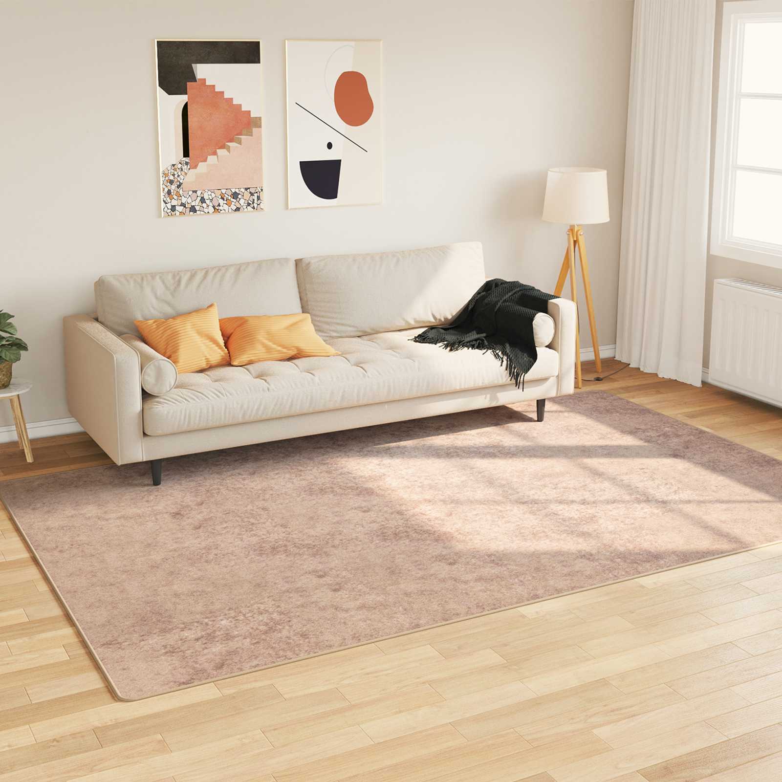 Teppichläufer MARSA Sand 150 x 230 cm Polyester und PVC