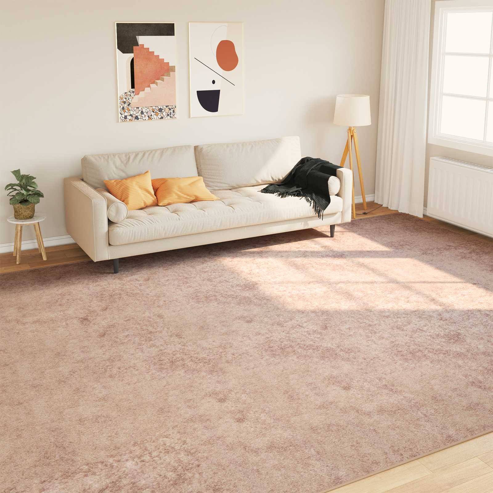 Teppichläufer MARSA Sand 300 x 400 cm Polyester und PVC