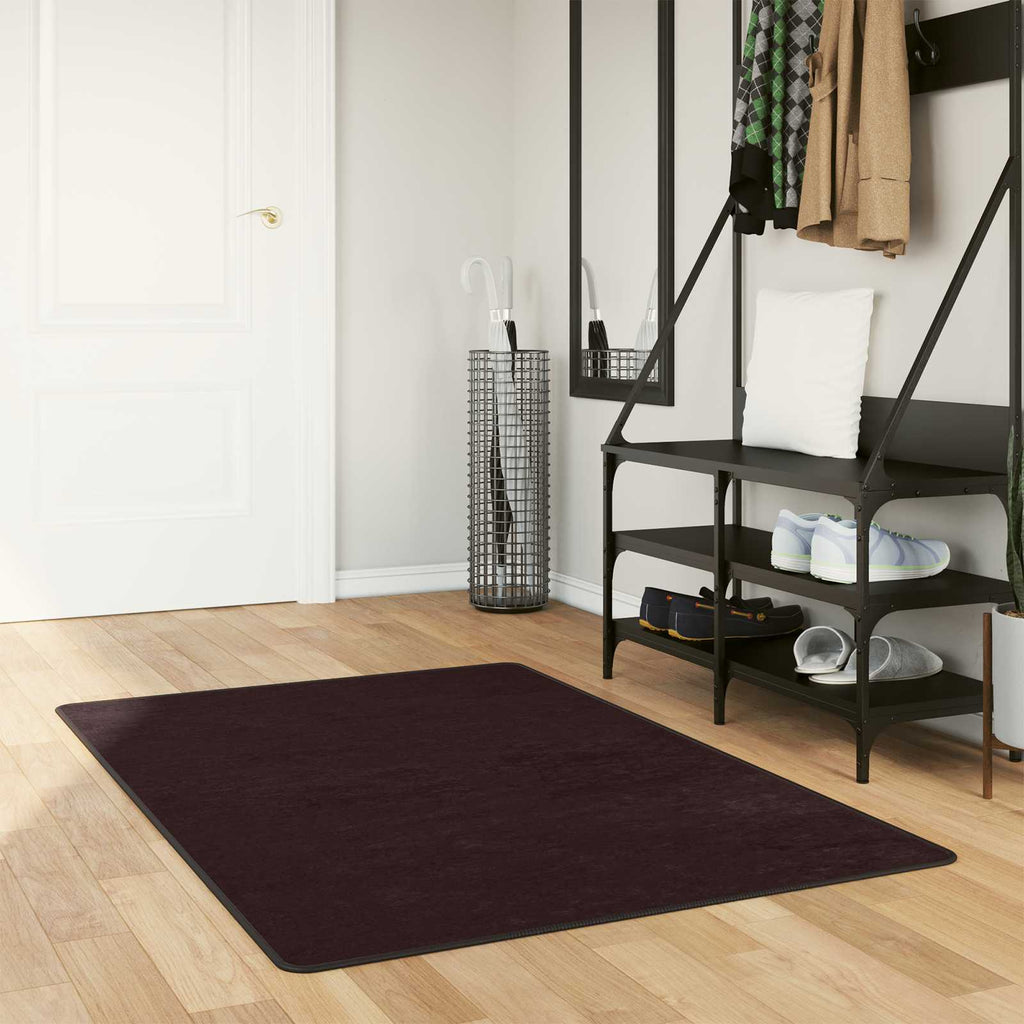 Teppichläufer MARSA Anthrazit 100 x 150 cm Polyester und PVC