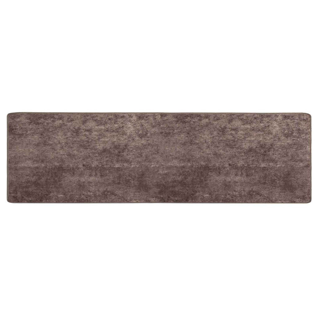 Teppichläufer MARSA Grau 80 x 350 cm Polyester und PVC