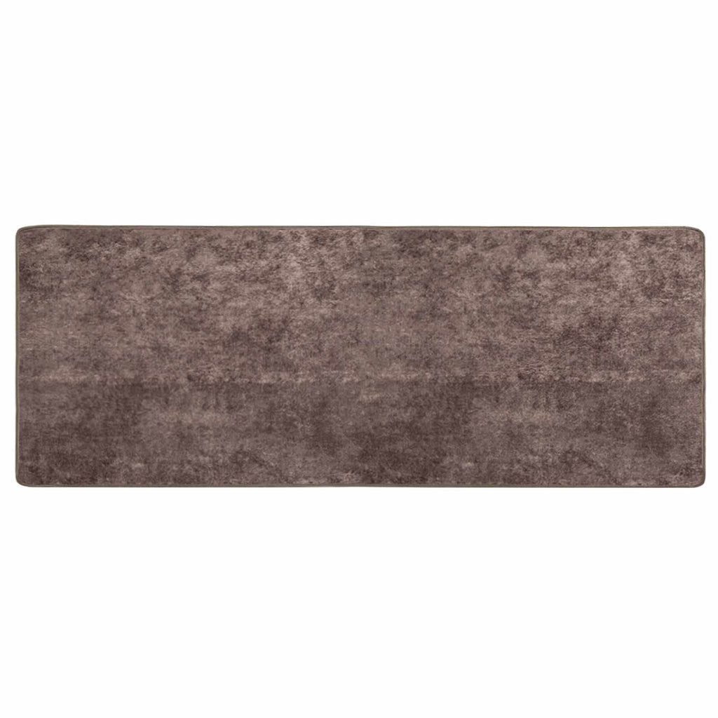 Teppichläufer MARSA Grau 100 x 250 cm Polyester und PVC