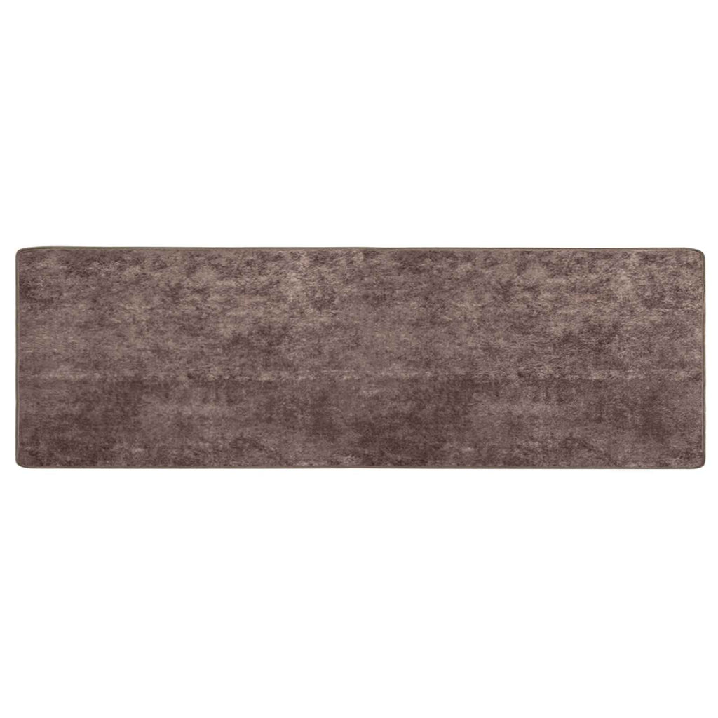 Teppichläufer MARSA Grau 100 x 350 cm Polyester und PVC
