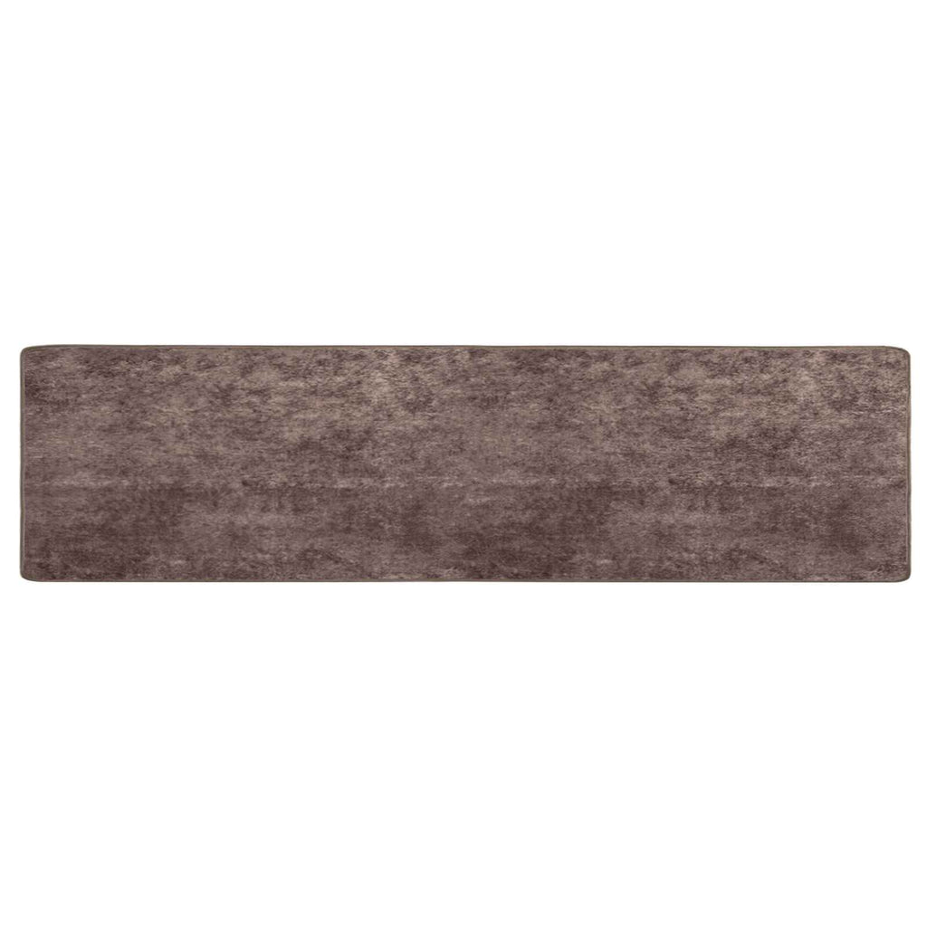 Teppichläufer MARSA Grau 100 x 400 cm Polyester und PVC