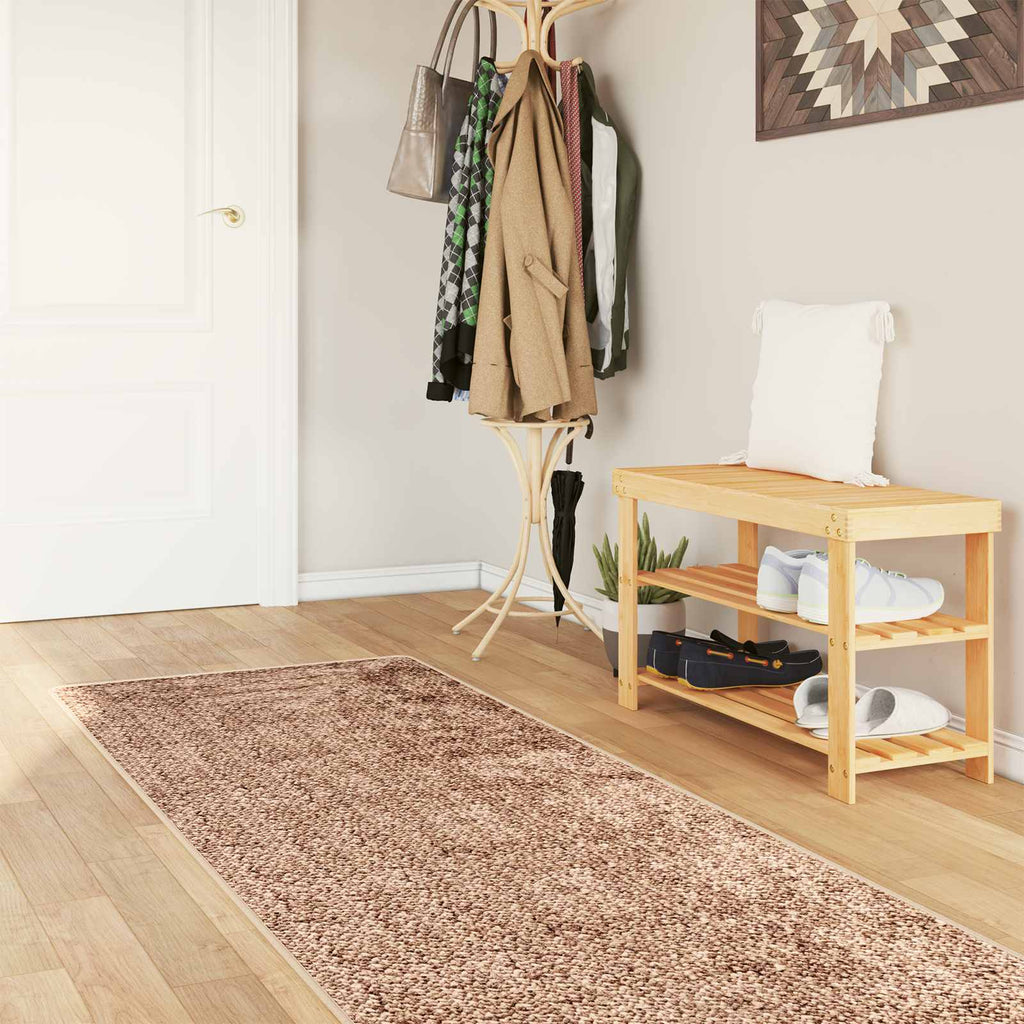 Teppichläufer MARSA Gelb 80 x 400 cm Polyester und PVC