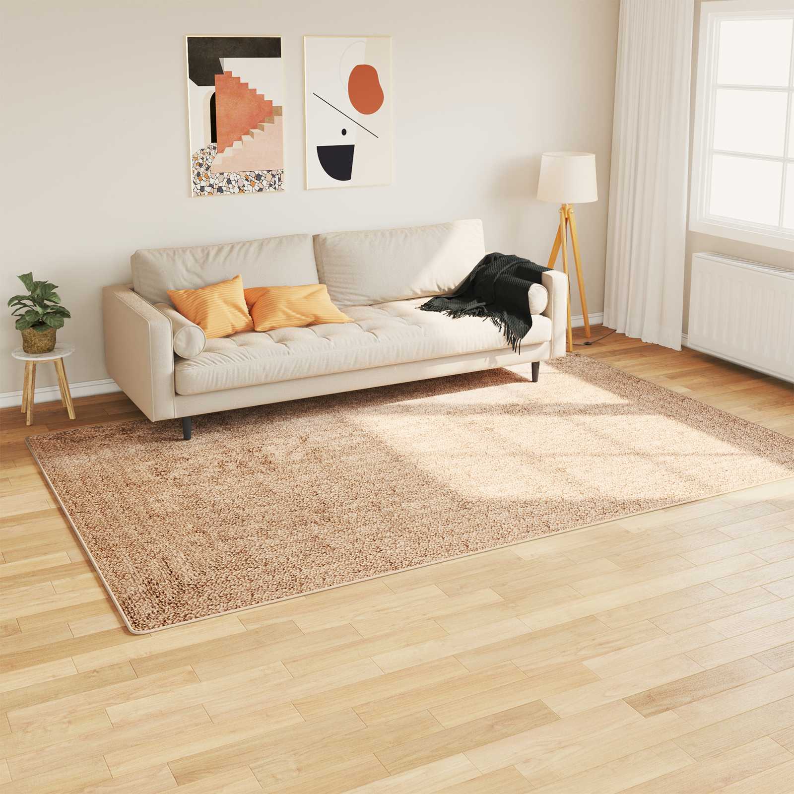 Teppichläufer MARSA Gelb 150 x 230 cm Polyester und PVC