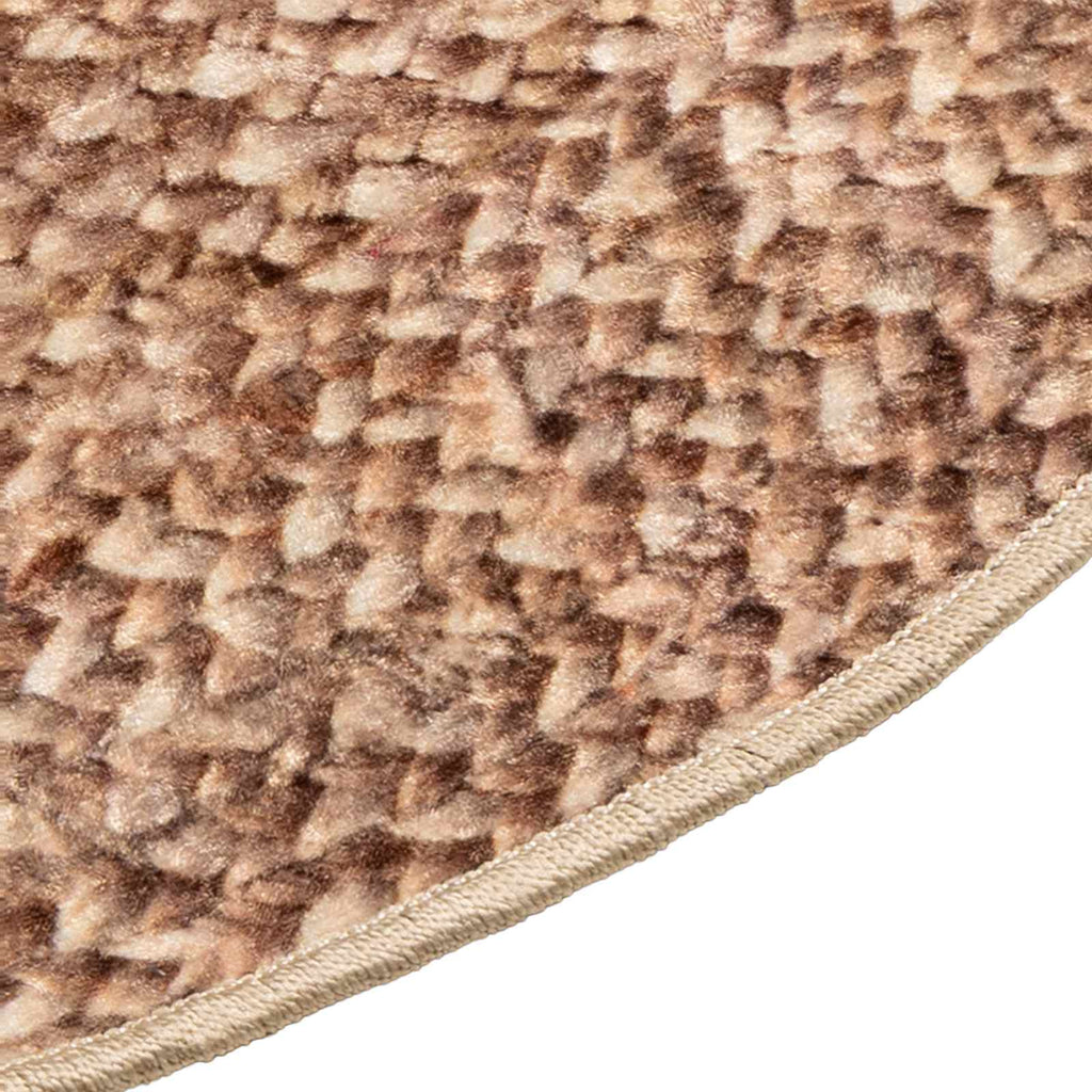 Teppichläufer MARSA Gelb 120 x 120 cm Polyester und PVC