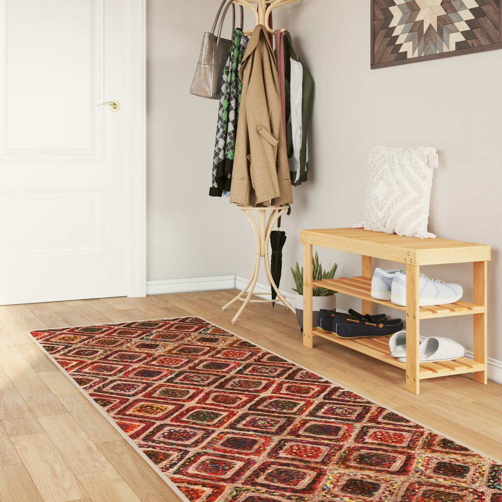 Teppichläufer MARSA Mehrfarbig 80 x 350 cm Polyester und PVC