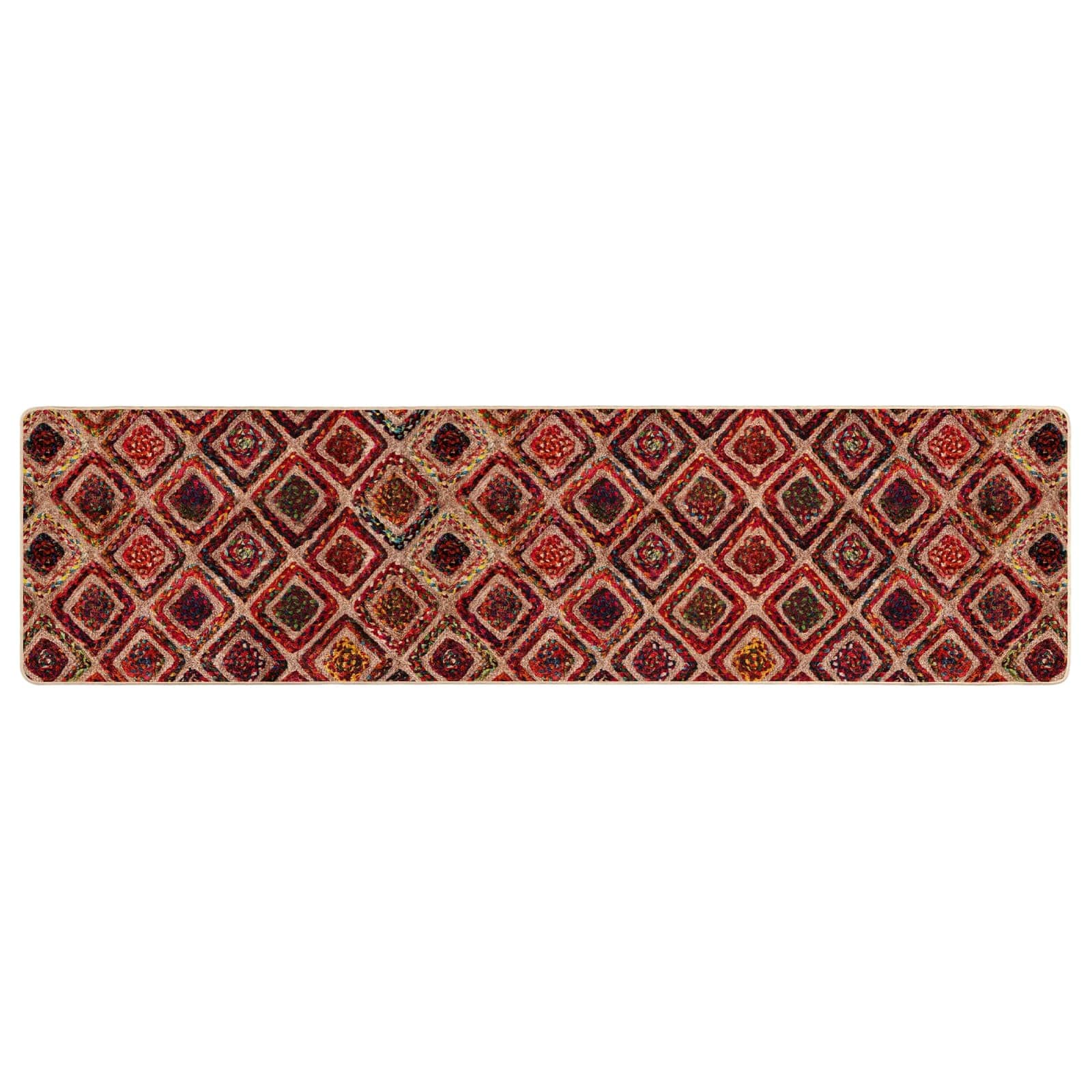 Teppichläufer MARSA Mehrfarbig 80 x 350 cm Polyester und PVC
