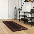Teppichläufer MARSA Schwarz 50 x 100 cm Polyester und PVC