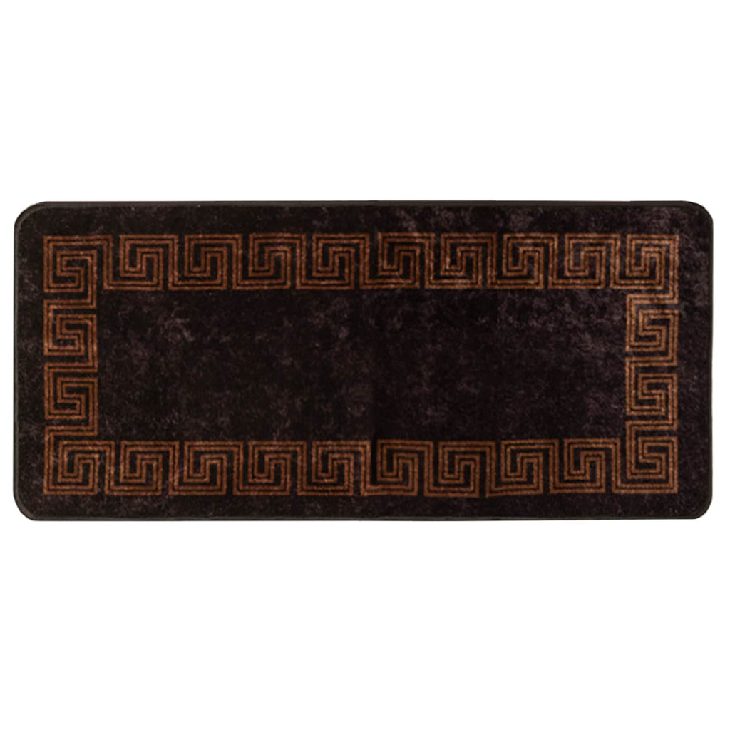 Teppichläufer MARSA Schwarz 50 x 100 cm Polyester und PVC