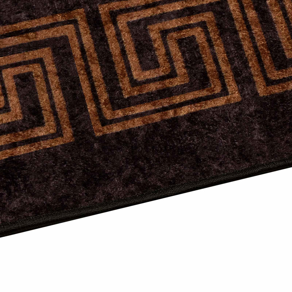 Teppichläufer MARSA Schwarz 50 x 150 cm Polyester und PVC