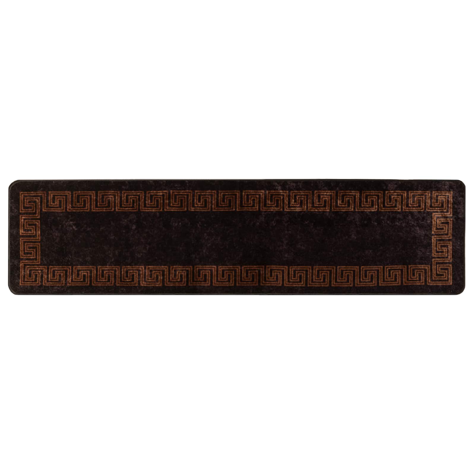 Teppichläufer MARSA Schwarz 50 x 200 cm Polyester und PVC
