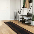 Teppichläufer MARSA Schwarz 50 x 250 cm Polyester und PVC