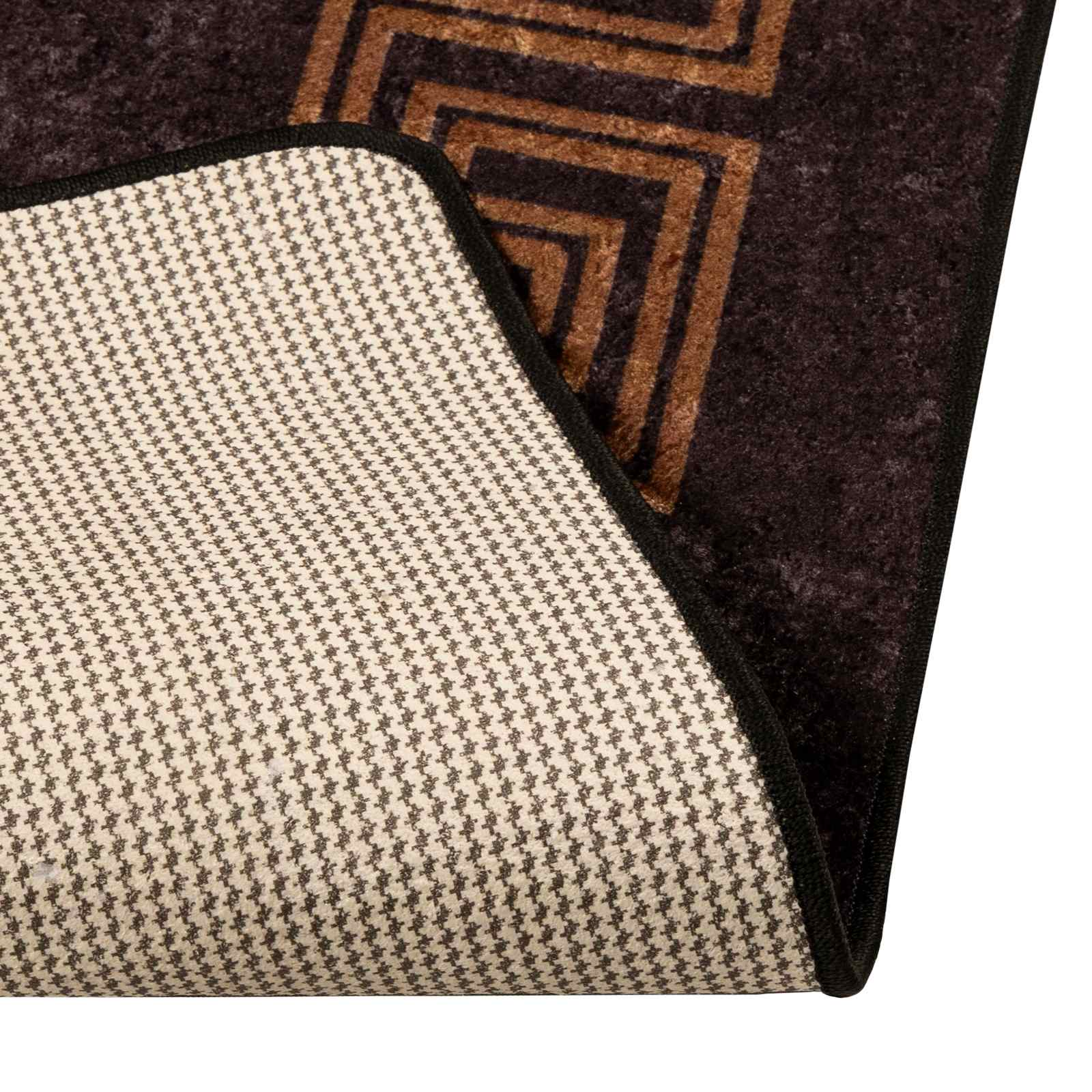 Teppichläufer MARSA Schwarz 100 x 100 cm Polyester und PVC