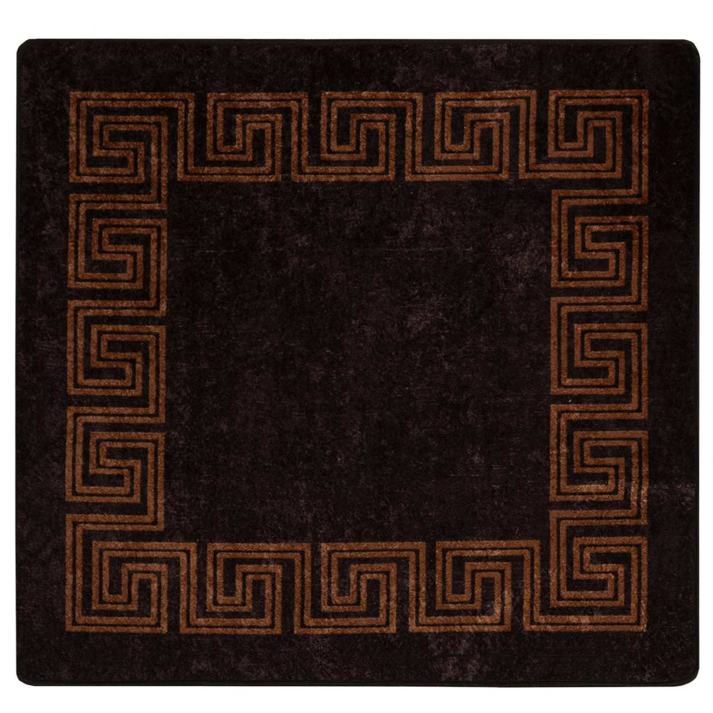 Teppichläufer MARSA Schwarz 100 x 100 cm Polyester und PVC