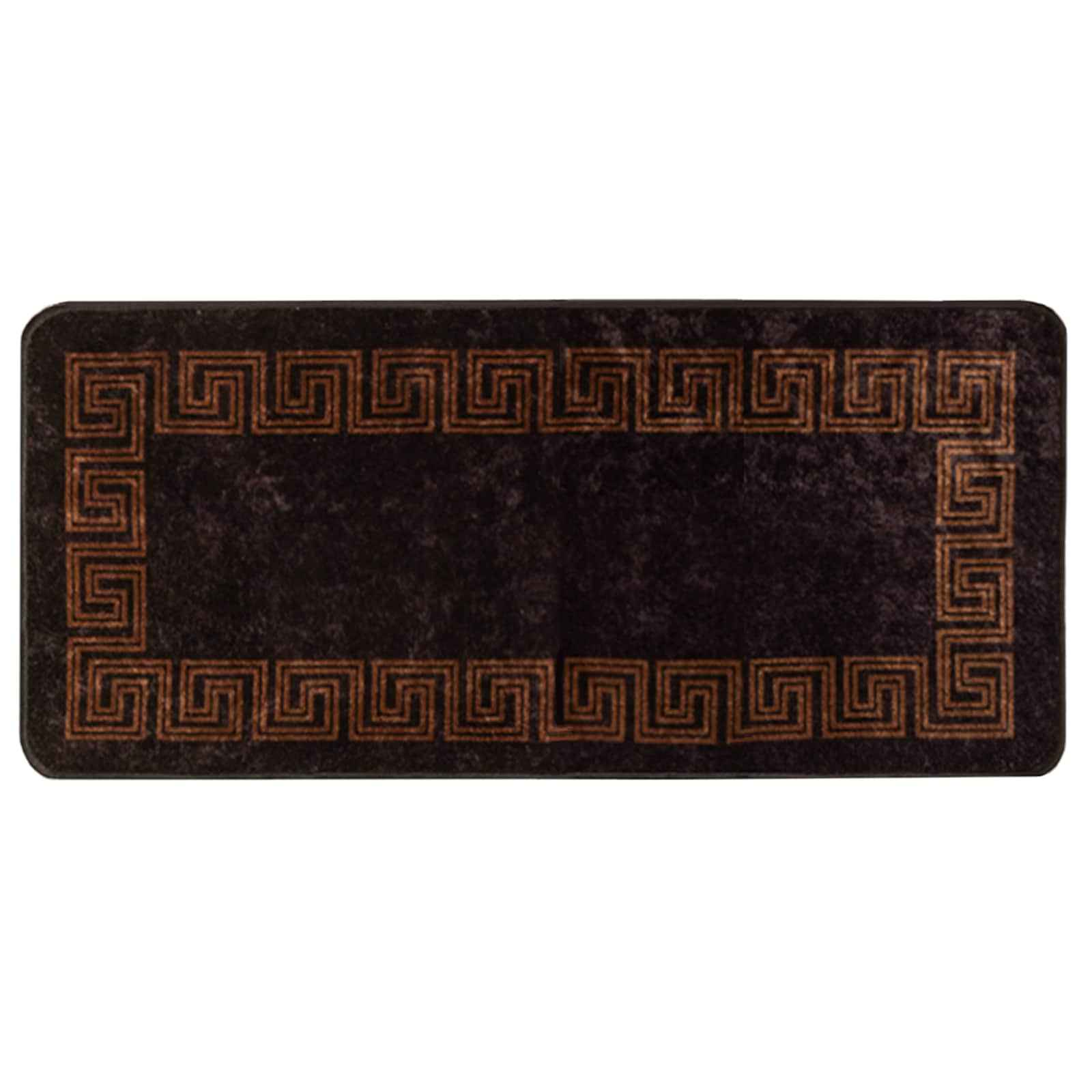 Teppichläufer MARSA Schwarz 100 x 200 cm Polyester und PVC