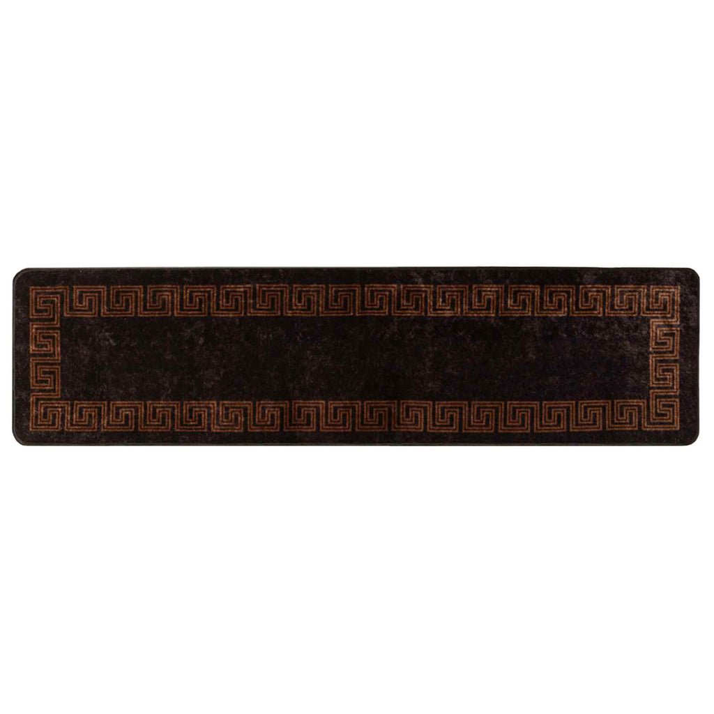 Teppichläufer MARSA Schwarz 100 x 350 cm Polyester und PVC