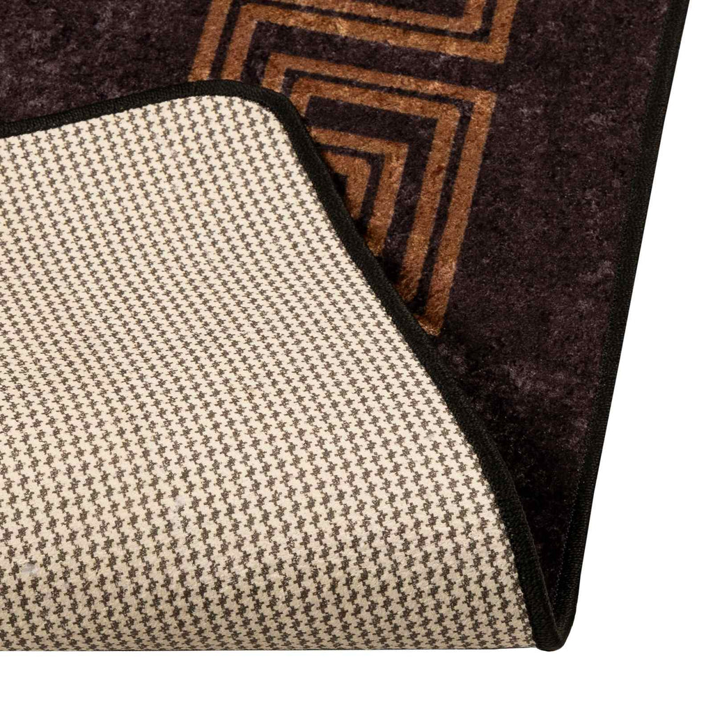 Teppichläufer MARSA Schwarz 100 x 400 cm Polyester und PVC