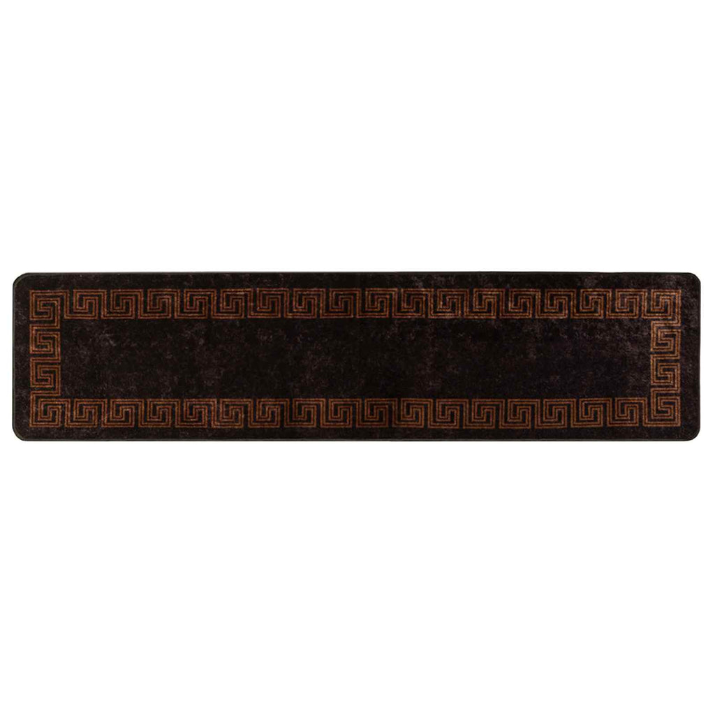 Teppichläufer MARSA Schwarz 100 x 450 cm Polyester und PVC