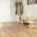 Teppichläufer MARSA Weiß 100 x 100 cm Polyester und PVC
