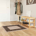 Teppichläufer MARSA Schwarz 100 x 100 cm Polyester und PVC