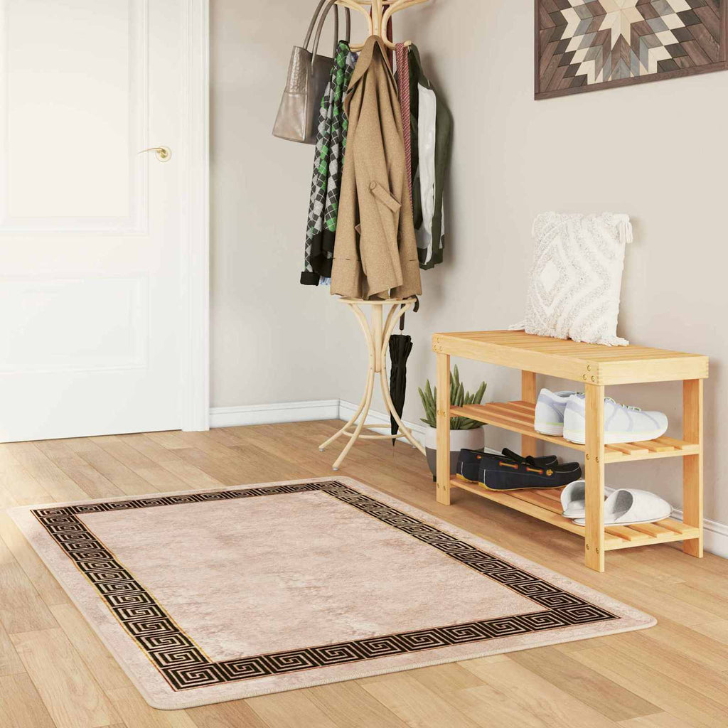Teppichläufer MARSA Schwarz 100 x 200 cm Polyester und PVC