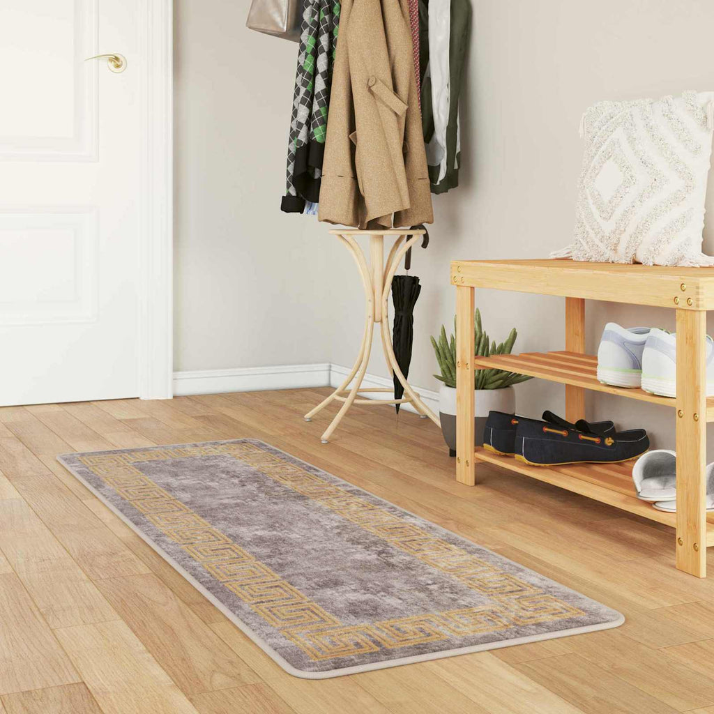 Teppichläufer MARSA Grau 50 x 100 cm Polyester und PVC
