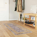 Teppichläufer MARSA Grau 50 x 150 cm Polyester und PVC