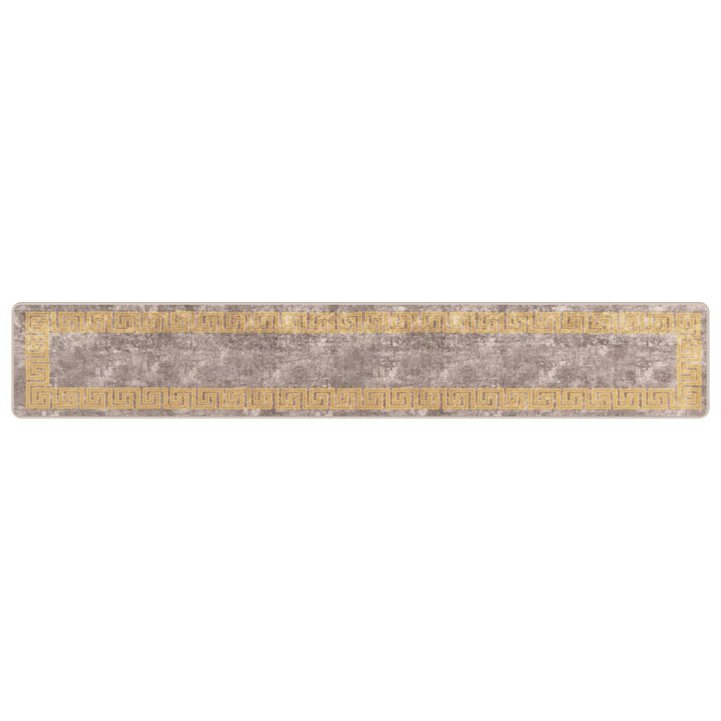 Teppichläufer MARSA Grau 50 x 300 cm Polyester und PVC