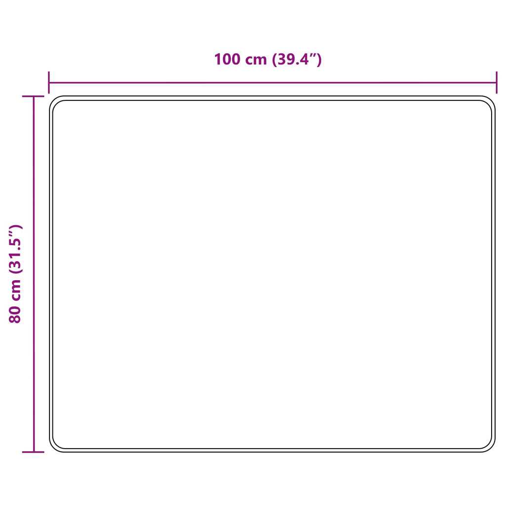 Teppichläufer MARSA Grau 80 x 100 cm Polyester und PVC