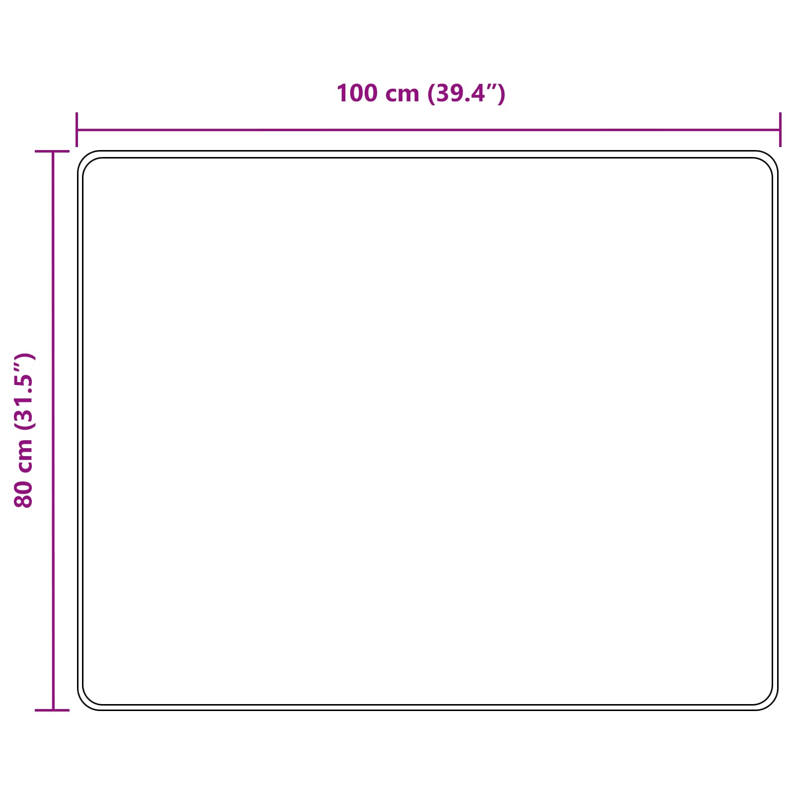 Teppichläufer MARSA Grau 80 x 100 cm Polyester und PVC