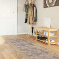 Teppichläufer MARSA Grau 80 x 400 cm Polyester und PVC