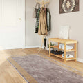 Teppichläufer MARSA Grau 100 x 350 cm Polyester und PVC