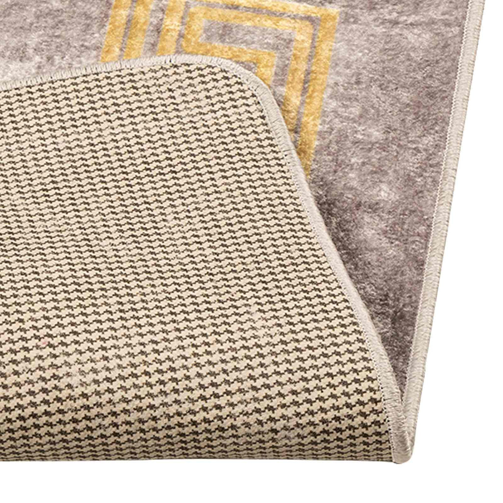 Teppichläufer MARSA Grau 100 x 400 cm Polyester und PVC