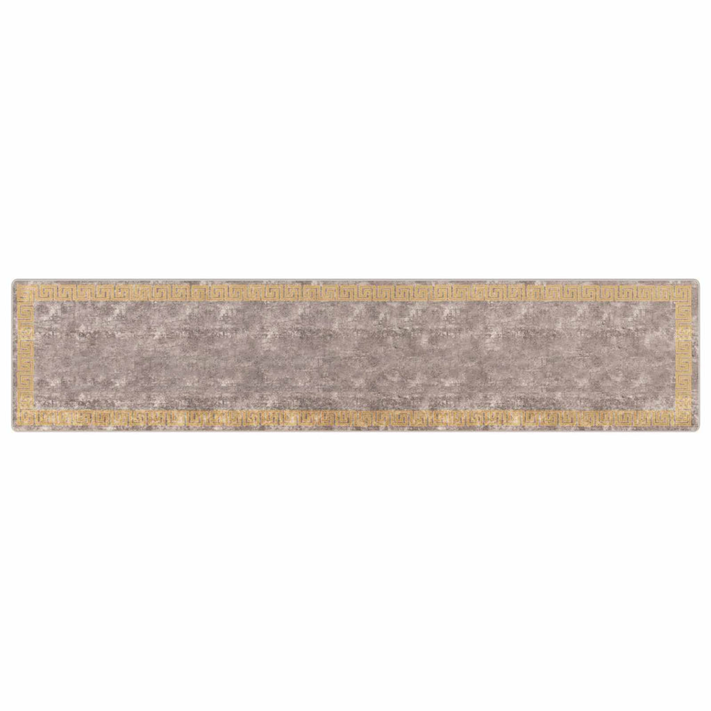 Teppichläufer MARSA Grau 100 x 450 cm Polyester und PVC