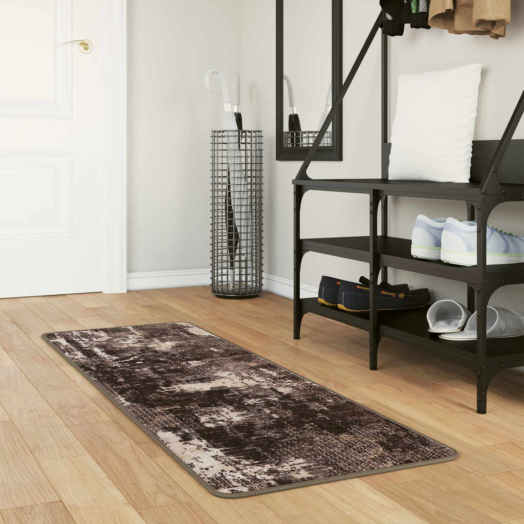 Teppichläufer MARSA Schwarz 50 x 100 cm Polyester und PVC