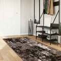 Teppichläufer MARSA Schwarz 80 x 250 cm Polyester und PVC