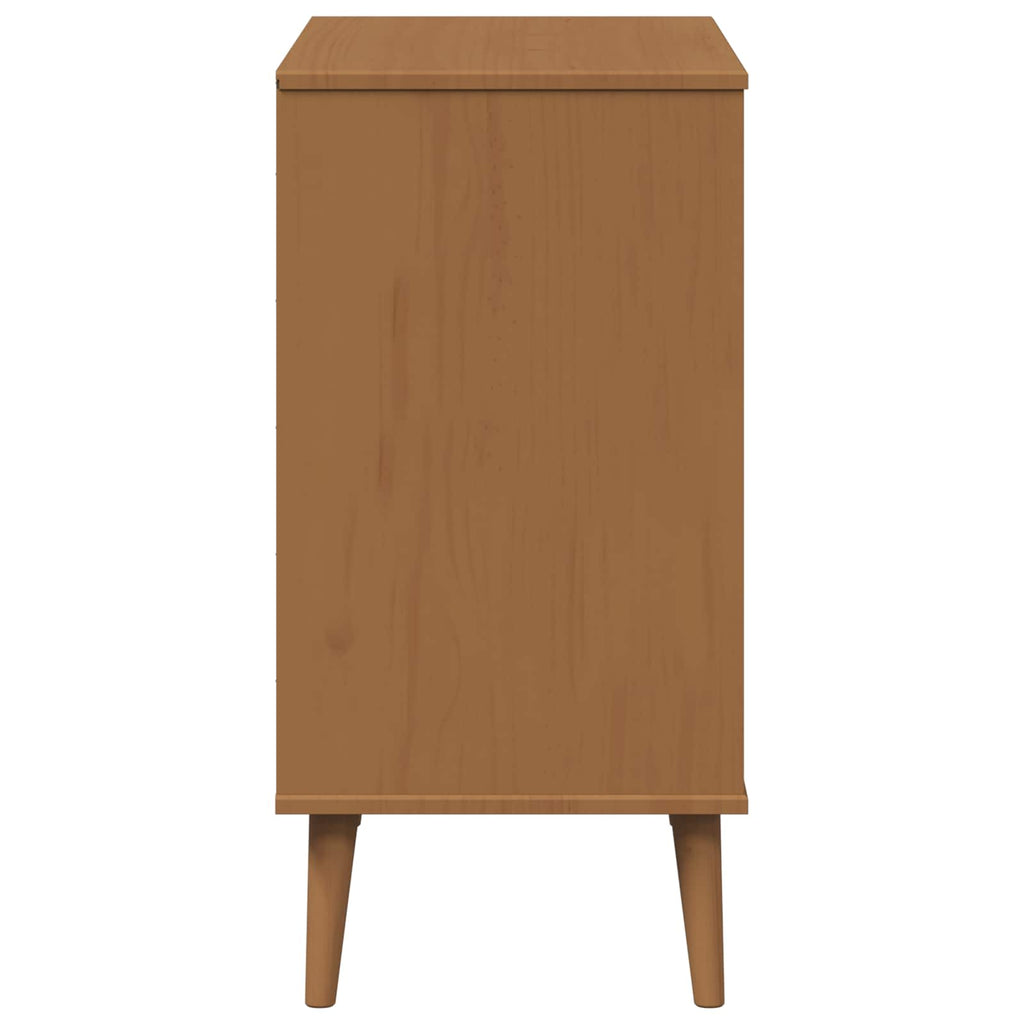 Sideboard MOLDE Karamell 90 x 40 x 80 cm