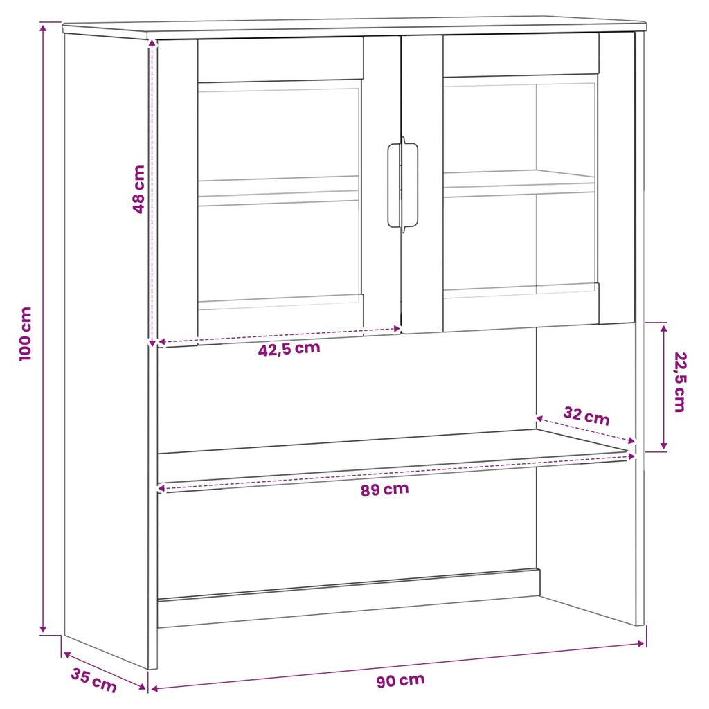 Hutch Karamell 90 x 35 x 100 cm