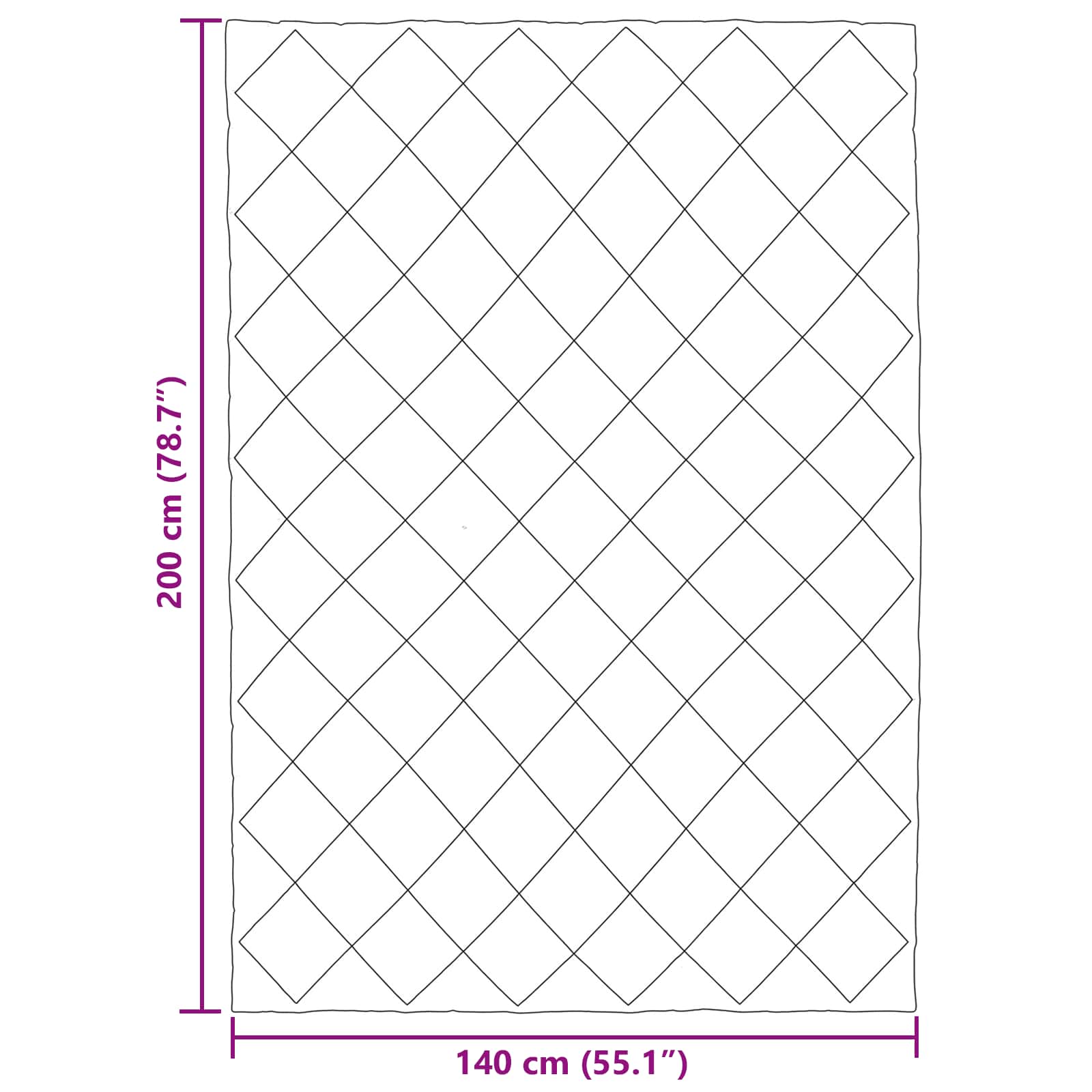 Sommerdecke Anthrazit und Taupe 200 x 140 cm Mikrofaser