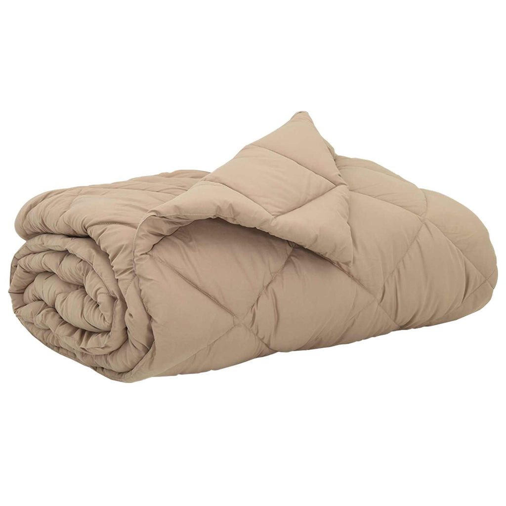 Sommerdecke Taupe 240 x 200 cm Mikrofaser