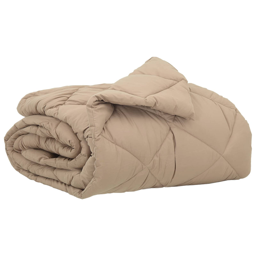 Sommerdecke Taupe 220 x 135 cm Mikrofaser