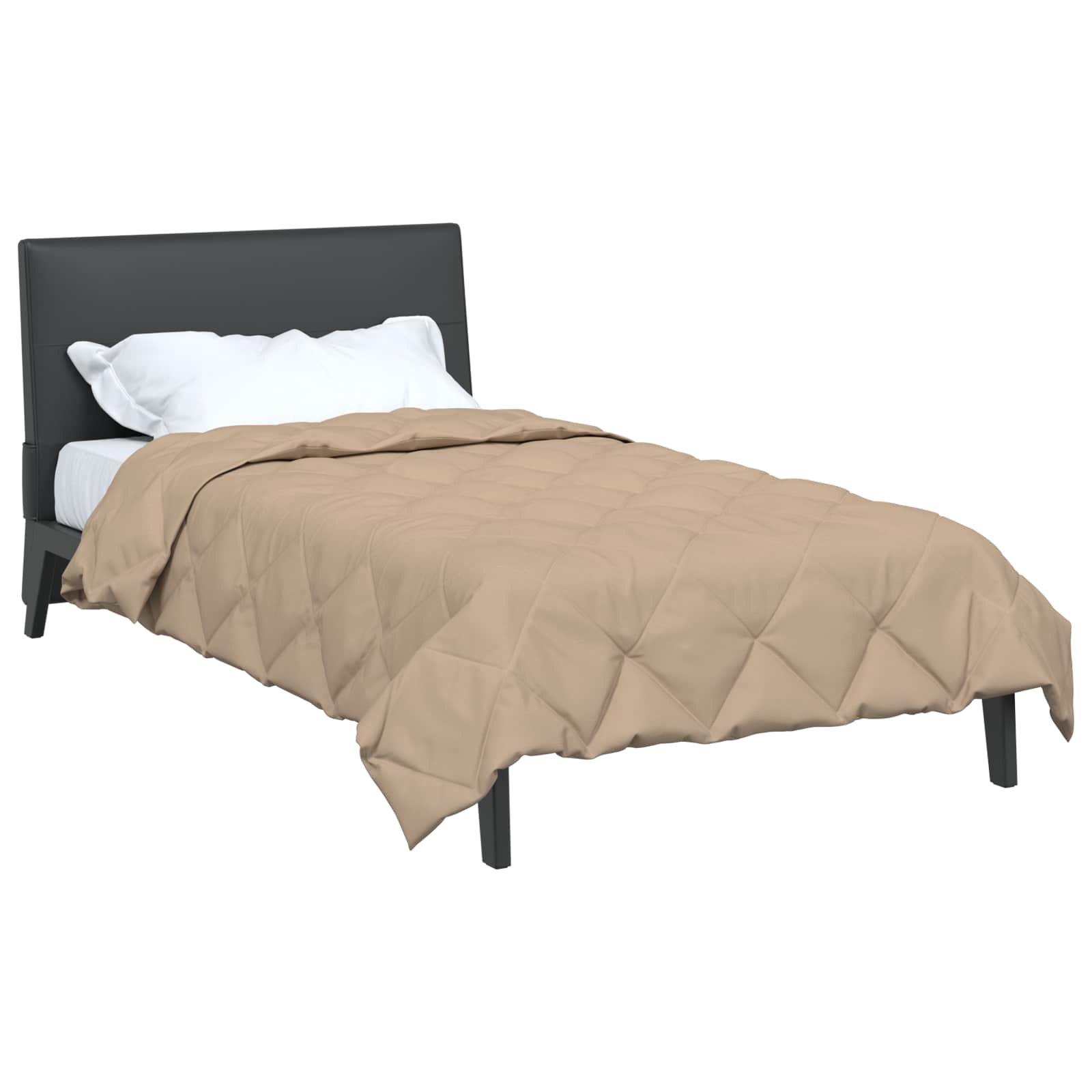 Sommerdecke Taupe 220 x 135 cm Mikrofaser